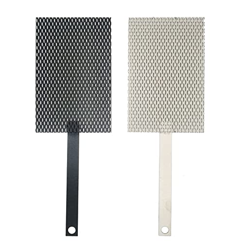 Titan-Elektrode 2 PCS, Titan Anode Mesh mit MMO Ruthenium-Iridium-Beschichtung und Kathode Elektrolytische Mesh ohne Beschichtung für Chlor-Produktion und Wasser Ionisator