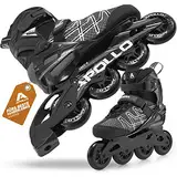 Apollo Inliner Air Flow X2 mit Schnellschnürung | Inliner Damen mit Fast Entry Form | Inline Skates ergonomisch gepolstert | Inliner Herren mit edler Alu Schiene | ABEC 7 Kugellager | Größen 37-45