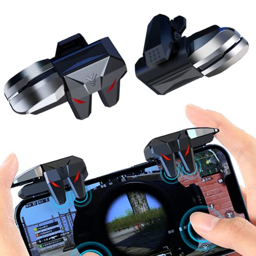 Mobile Controller Handy 4 Triggers Joystick Gaming Gadgets L1R1 L2R2 Auslöser für PUBG COD Kompatibel mit iPhone Smartphone Android iOS