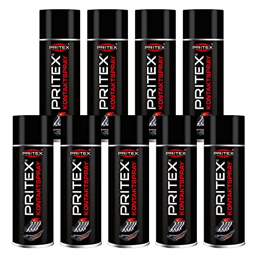 Kontaktspray | 9 x 400 ml | Kontaktreiniger für Elektronik | zur Reinigung und Schutz von elektronischen Kontakten