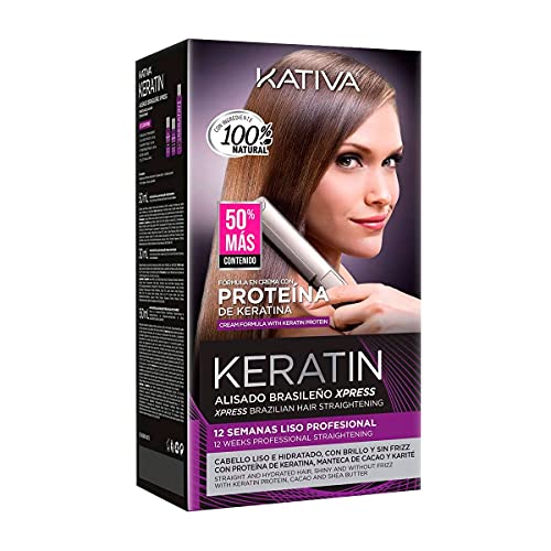 KATIVA Keratin Brasilianisches Express Kit 150 ml, einzigartig, Standard KAT42681 Einfarbig Estándar