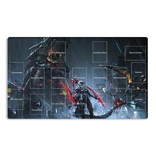 New Mlikemat Playmat Dinomorphia Kentregina TCG CCG OCG Sammelkartenspielmatte mit Zonen + Gratis Tasche (ZD039-855-A)