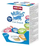 Milkies Katzensnack mit Milch - Selection (20 Cups a 15g), portinierte Milch Katzensnacks für erwachsene Katzen von animonda