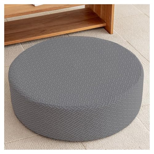 moismk Ottomane Schonbezug Rund Hocker Bezug Stretch Hockerüberzug Hocker Hussen für Runde Fußhocker, Sitzhocker Elastisch Husse, Überzug Möbel Protector für Sofa Abdeckung(#7,Diameter 60 x H 30CM)