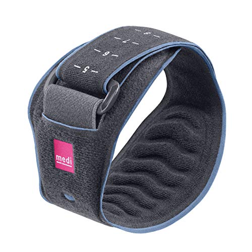 medi Epibrace - Epicondylitisspange unisex | grau | Unterarmbandage zur Schmerzlinderung der Sehnenansätze | Beidseitig tragbar | Tennisarm oder Golferarm