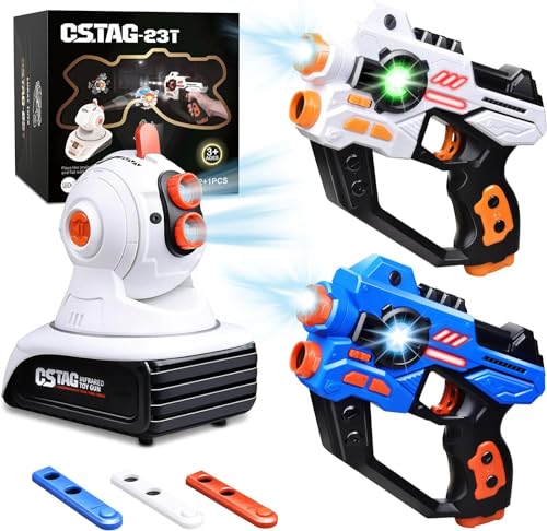 VINTOP Lasertag Spielzeug für Jungen & Mädchen, Infrarot Laserpistole Spiel mit Projektor, Multifunktion Laser Tag Spiel Set für Kinder & Erwachsene, Spaß Geschenke für 4 5 6 7 8 9 10 11 12+ Jahre