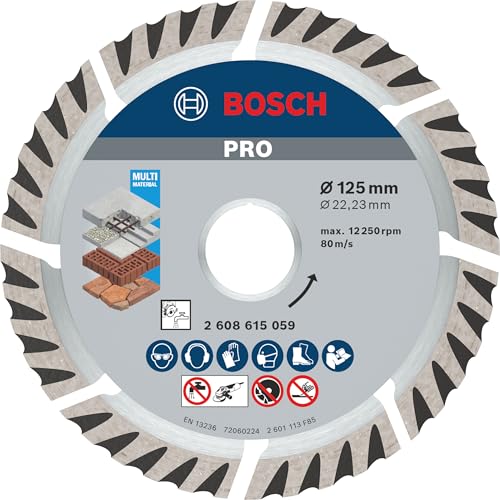 Bosch Accessories Diamanttrennscheibe Standard for Universal (Beton und Mauerwerk, 125 x 22,23 mm, Zubehör Winkelschleifer)