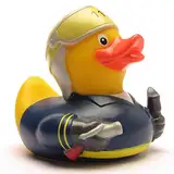 Duckshop I Feuerwehr Badeente I Quietscheentchen I Quietscheente I Geschenk für Feuerwehrmänner