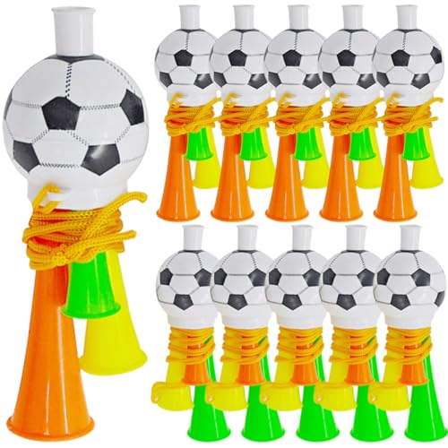 BESPORTBLE 20st Fußballhorn Trompeten Krachmacher Cricket-geräuschmacher Notpfeife Sportspielzeug Jubeln Lärm Sportlich Stadion Fußballpartydekorationen Fußball-partyartikel Strumpffüller Abs