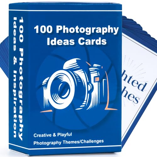 Tip Info 100 Fotografie Idee Karten - Fotografie Zubehör für Fotografen, Fotografie Geschenk für Frauen Männer, Kamera Zubehör Fotoshooting Requisiten, 100 Inspirierende Fotografie Themen &