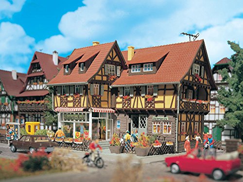 Vollmer 43692 - H0 Blumengeschäft mit Inneneinrichtung und Beleuchtung, Funktionsbausatz - Neu