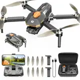 PLEGBLE Drohne mit Kamera für Kinder, Mini Drohne Erwachsene, Bürstenlosem Motor FPV RC Drone mit 5G WiFi, Höhenhaltung, 3D Flip, Kopflos Modus, Flugbahn, Spielzeug und Geschenke für Jungen