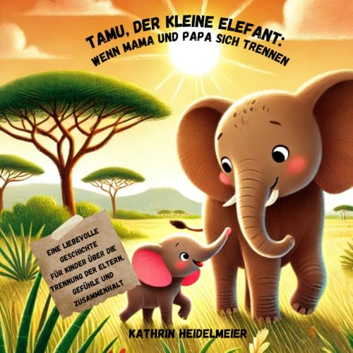 Tamu, der kleine Elefant: Wenn Mama und Papa sich trennen: Eine liebevolle Geschichte für Kinder über die Trennung der Eltern, Gefühle und Zusammenhalt