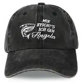 Jeasona Fischermütze Angler Geschenke für Männer Geschenke für Angler Männer Geburtstag Angeln Geschenke für Männer Angeln Zubehör Angler für Papa Opa Angler