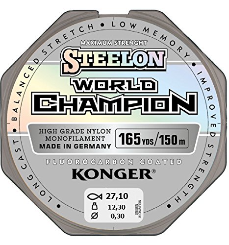 Konger Angelschnur World Champion Fluorocarbon Coated 0,10-0,30mm/150m Monofile Schnur super stark ! (0,30mm / 12,30kg)