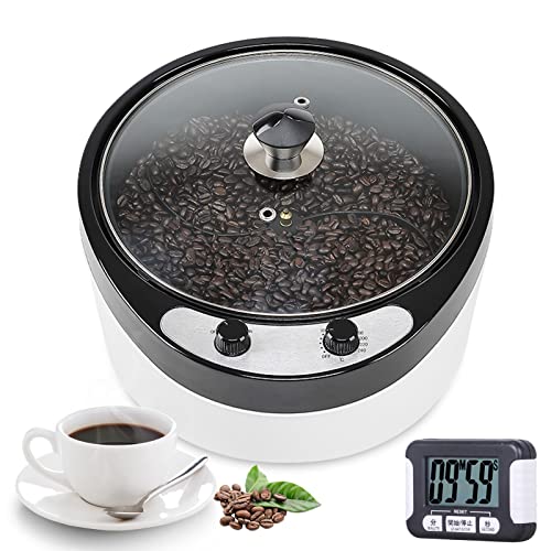 YUCHENGTECH Kaffeeröster für Zuhause MAX 800g Kapazität 0-240℃ Temperatureinstellung Kaffeeröster maschine Multifunktionaler kaffeebohnen Röster zum Rösten von Kaffeebohnen/Popcorn/Kiefernüssen 1200W