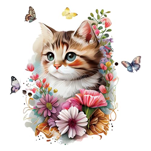 Toilettenaufkleber Deckel Lustig 3D Tier Selbstklebend PVC Deckel WC Aufkleber Badezimmer Wandtattoo Sticker Wasserdicht Toilette Aufkleber (Katze)