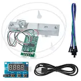 Youmile HX711 Gewichtssensor Modul Kit Digitales Wägezellen Gewichtssensor A/D Modul 5 kg Tragbare elektronische Küchenwaage für Arduino mit 3.5 mm x 1.35 mm Stromkabel, Waagenanzeigemodul