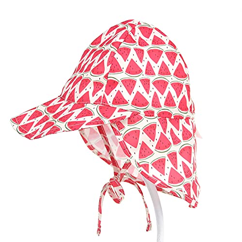 Ydwan Hut Baby Sommer Junge Mädchen Sonnenhut Verstellbare Kinder Strandhut Lustiges Muster Fischerhut UV Schutz Unisex Baby Jungen Mädchen Schirmmütze Nackenschutz Mütze