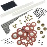 Altsaxophon Reparatur Set, Altsaxophon Reparatur und Wartung Kit, für altsaxophon mit Schrauben und Federn,mit Saxophon-Einlagen, Schallloch-Pad-Rollen, Schrauben, Federn, Deckensäule