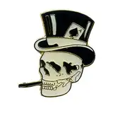 Das Raucher Pik Ass Skull Reaper Emblem Badge Metall Button Pin Anstecker 0005