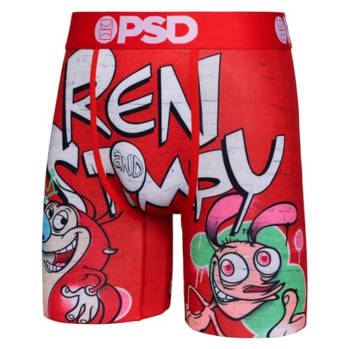 PSD Herren Boxershorts Rick and Morty – atmungsaktive und stützende Herrenunterwäsche mit feuchtigkeitsableitendem Stoff, R&s Graffiti, Large