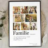Familie Geschenk - Personalisiertes Fotogeschenk auf Holz - Geschenk Familie, Familie Geschenk Geburtstag, Geschenk Familie Weihnachten, Geschenk Für Familie, Geschenk Familie Personalisiert, 8 Bilder