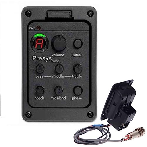 3 Band Gitarrenvorverstärker EQ Equalizer für Akustikgitarren Equalizer Eine Bord des Preamp Pickup Tuner Gitarre Tool