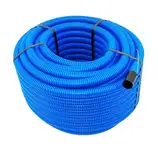 Unterirdisches Wellrohr M32 mm | Leerrohr Elektrorohr Erdwellrohr Blau | 5m 10m 25m 50m (10 METER)