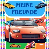 Meine Freunde: Kindergarten Freundebuch Autos, Freundschaftsbuch zum ausfüllen, Motiv Autos, Für Kinder im Kindergarten und in der Schule