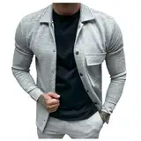 SRZYMJ Mantel Herren Lang Leder Winterjacke Lang Warm Gefüttert Übergangsjacke Sportlich Outdoorjacke Jacke Atmungsaktiv Softshelljacke Steppweste Funktionsjacke Parka Sportjacke Freizeitjacke