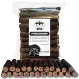 Naturbiss Hundezigarren aus Pferd - 20 Stück (12 cm) - Hypoallergen & Getreidefrei Zigarre - Monoprotein, 98% Muskelfleisch Rollen - luftgetrocknetes Pferdefleisch Hundesnack