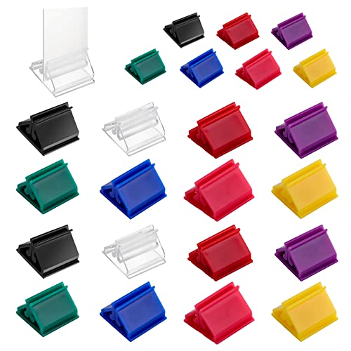 Aster 24 Stück Kunststoff-Spielkartenständer, Mehrfarbig, Spielkartenhalter, Spielkartenhalter, Brettspielstücke für Spielbrett-Marker, Partygeschenk