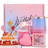 MUJUZE Geburtstagsgeschenk für frauen,Happy Birthday Gift for Women,Geburtstag Geschenkset für Beste Freundin,Geburtstagsgeschenk für Freundinnen,Kollegin,Schwester,Geschenk Geburtstag Geschenkideen