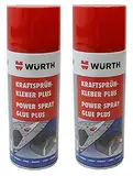 Würth Kraftsprühkleber Plus 2x 400ml extra starker Sprüh kleber