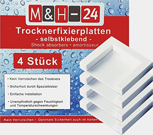 Trocknerfixierplatten zum Aufkleben Selbstklebend - Trockner-Fixierplatten als Verbindungsrahmen Zwischenbausatz für Trockner Waschmaschine Waschmaschinenzubehör Trocknerzubehör