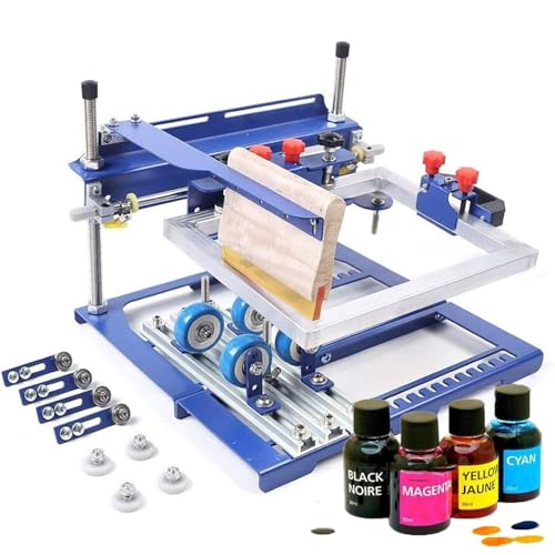 XCSCUK Gekrümmte Siebdruckmaschine, Zylinderseide -Siebdruckdruck, für einen Durchmesser von weniger als 170 mm zylindrisch/konisch