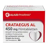 ALIUD PHARMA Crataegus AL 450 mg, 100 Filmtabletten: Bei nachlassender Herzleistung, mit Weißdornblätter-Trockenextrakt