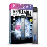 ELFBAR ELFA TURBO KIT - Elfbar Pod System - Basisgerät und Pod - In verschiedenen Farben (Aurora Black) + Freshisha Sticker