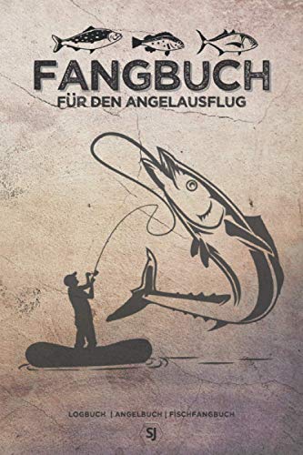 FANGBUCH für den Angelausflug | Logbuch | Angelbuch | Fischfangbuch: Zum Ausfüllen, Eintragen & Selberschreiben | 70 einzelne Angeltage | Rekorde & Fang des Tages | A5 | 150 Seiten