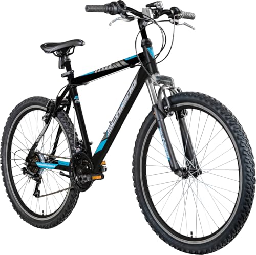 F.lli Schiano Men's Range Mountainbike, Schwarz-Blau, 26 Zoll