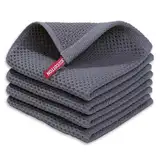 4er Küche Zubehör: Küchentuch, Putzlappen, Spüllappen Baumwolle, Handtücher, Küchenhandtuch, Spültuch, Putztücher - 30 x 30 cm