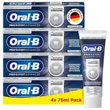 Oral-B Pro-Expert Advanced Zahncreme, 24 Stunden Plaque-Vorbeugung, Grüne Minze, Made in Germany, 4x 75 ml Pack