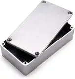 Druckguss-Aluminiumgehäuse, wasserdichte elektronische Projekt-Druckguss-Aluminiumbox für externe Stromversorgung, für den Außenbereich 1590B (112 x 61 x 32 mm)