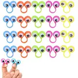 Auge Finger Spielzeug,Augapfel Finger Puppet Ringe,Augen Fingerpuppen,Große Augen Finger Ring,Fingerpuppe Pädagogisches Fingerspielzeug,Augapfel Finger Ringe,Glubschaugen,5 Farben,30pcs