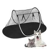Katzen-Outdoor-Zelt, faltbares Hunde-Laufstall, tragbar, Outdoor-Zelt für Haustiere, Katzen-Spielhaus, Outdoor-Zelt für drinnen und draußen, Reisen, Camping Zorq