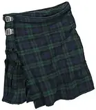 Black Premium by EMP Kult Tartan Kilt Herren grün-blau größenverstellbar L