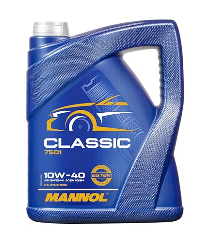 MANNOL Classic 10W-40 API SN/SM/CF Motorenöl, 5 Liter