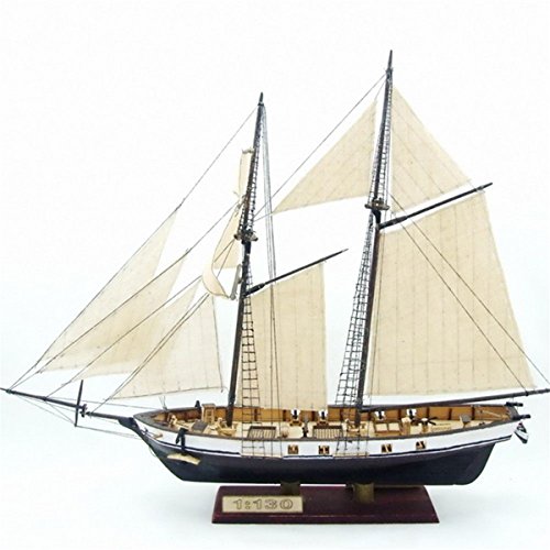 EsportsMJJ 380X130X270Mm Heimwerkermontage Modell Kits Klassische Holzsegelboote Skalenmodelldekoration
