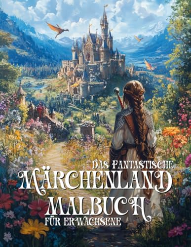 Das fantastische Märchenland Malbuch für Erwachsene: Ein bezauberndes Fantasy Ausmalbuch mit Einhörnern, Feen, magischen Schlössern und mystischen Landschaften